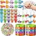 Set di 185 Bomboniere Dinosauro, Riempitrici Sacchetti Regalo per Feste Dinosauri, Bracciale Silicone Dinosauro Timbro Adesivo Anelli Portachiavi Tatuaggi Temporanei, Compleanno Dinosauro
