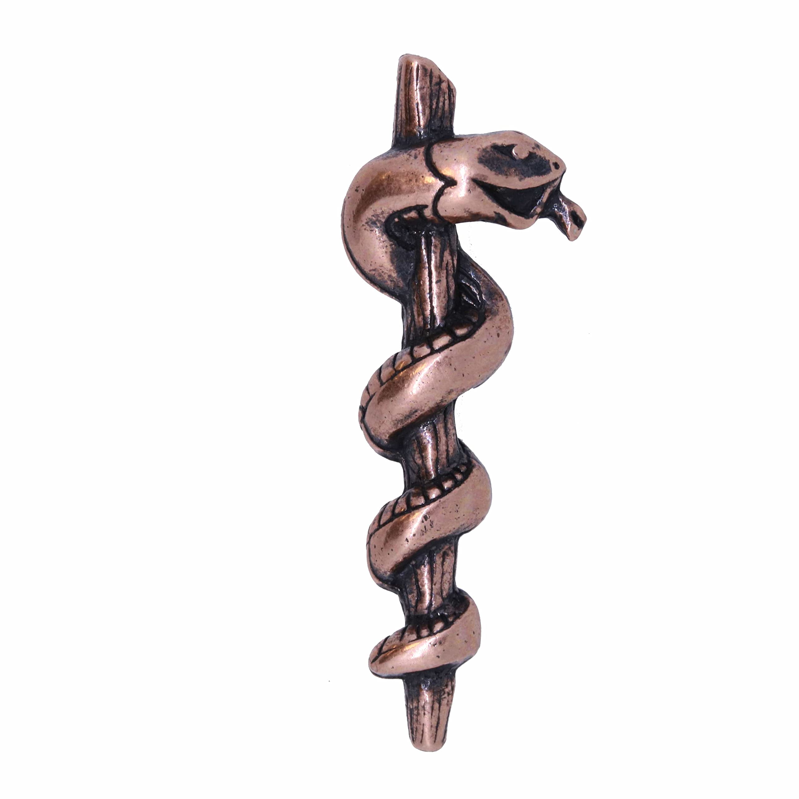Jim Clift DesignRod of Asclepius Copper Lapel Pin