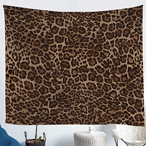 Erosebridal Leopard Print Tapestry Cheetah Decor Wall Hanging Geometric Wall