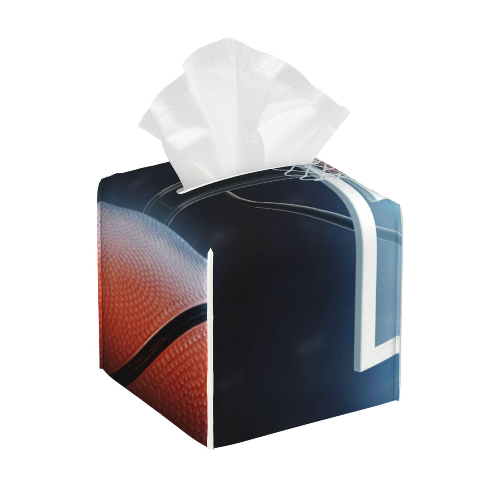 Basketball Indoor Court Net American Sports Game PVC Cube Tissue Pack for Home Office Bathroom Use