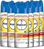 Napisan Spray Disinfettante Milleusi, Disinfettante Spray per Tessuti e Superfici, Fragranza Limone, 6 Spray da 400ml
