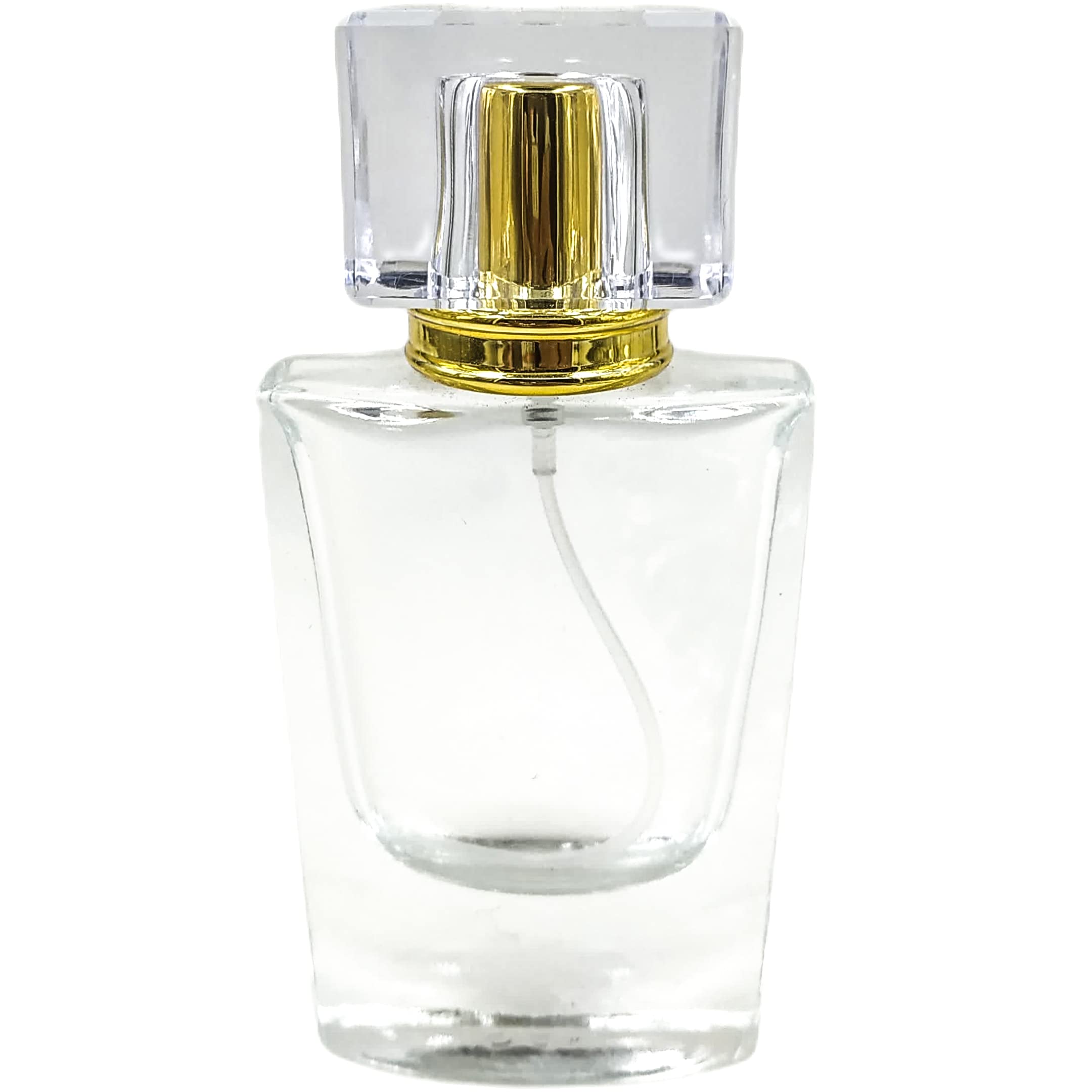 Hunky Dory 50ml Royal Empty Clear Glass Delicated Perfume Decant Spray Bottles with Metally Easy Pump and Fancy Cap For DIY Perfume, Essential Oils, Rose Water, Travel Use-image-30