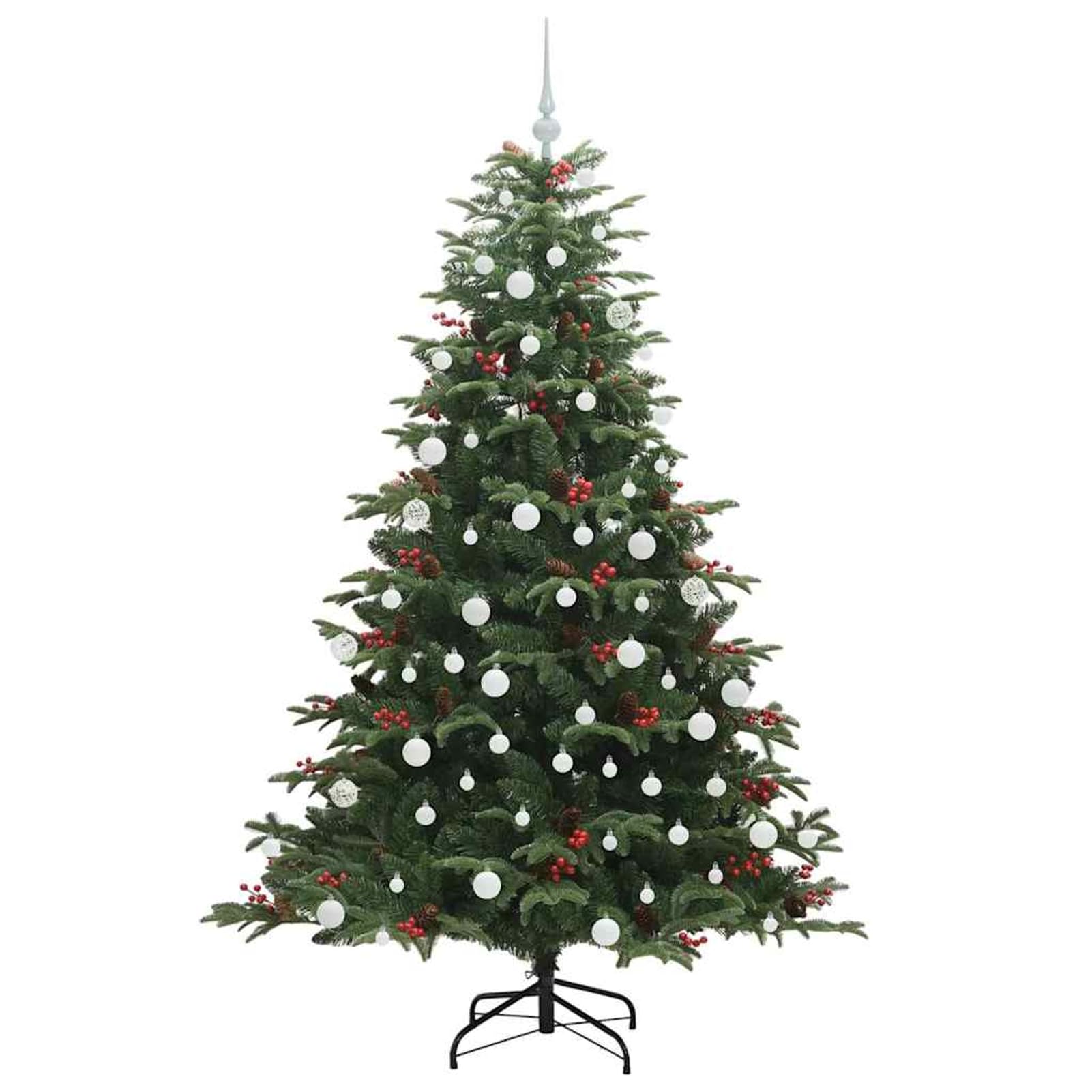 Gecheer Künstlicher Weihnachtsbaum mit 300 LEDs mit Ständer Grün 180 cm, Weihnachtsdekoration für Zuhause Geschäfte Hotels und Festliche Events3395553