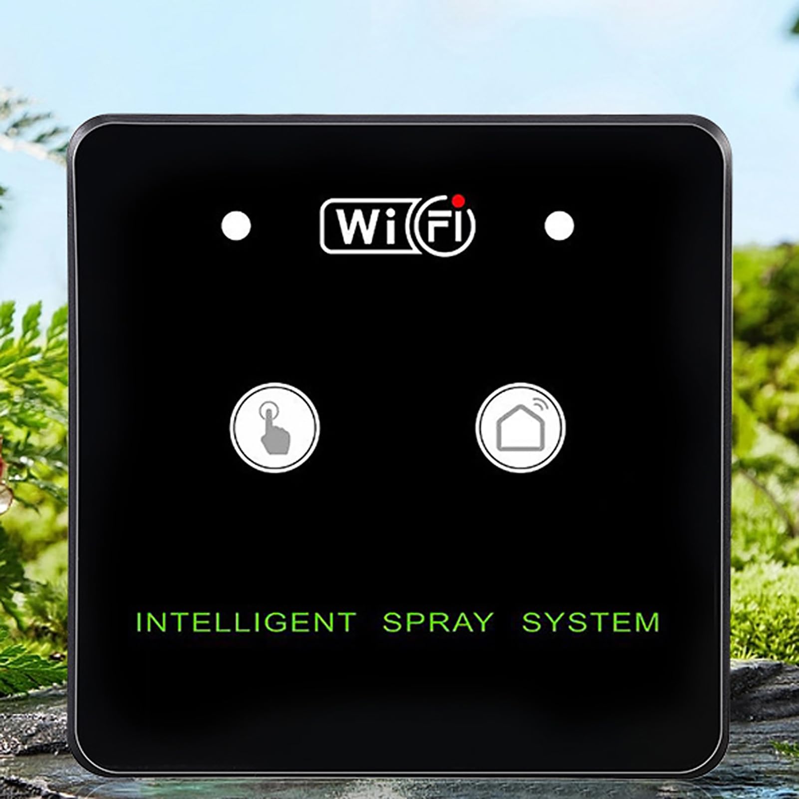 de nebulización para terrarios Wifi y kit de pulverización de humidificación para reptiles - Pulverizador automático con boquillas giratorias de 360 ​​grados - Control remoto por (5m 2 boquillas)