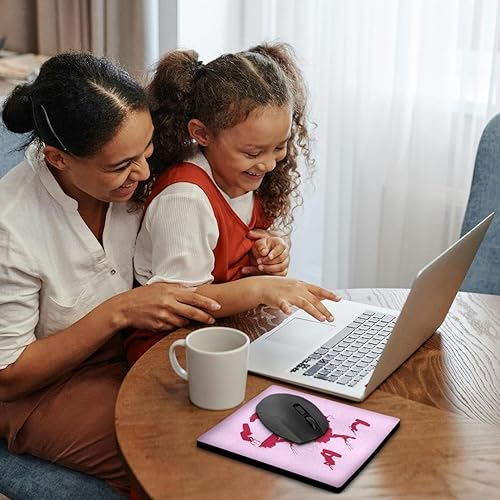 Miniatura 2 de 3dRose Kitesurf Silhouette Photo Montage Viva Magenta Pattern - Mouse Pads (mp-384870-1)