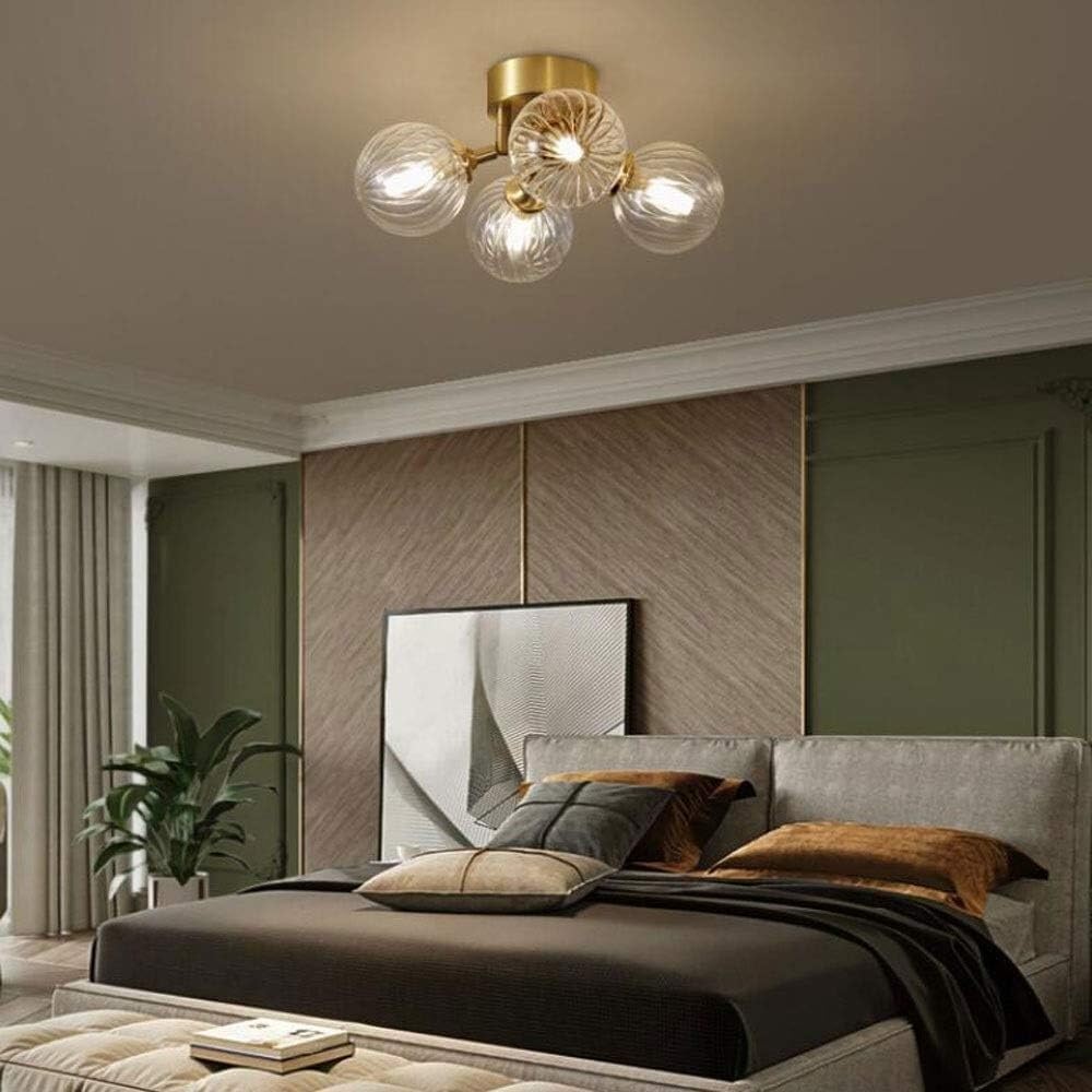 KLXSIVU Postmodern All-Copper Balcony Aisle Lights Ceiling Lamp - Lamps Bedroom Corridor Hanging Modern Minimalist Light,Chandelier,One Color-33cm