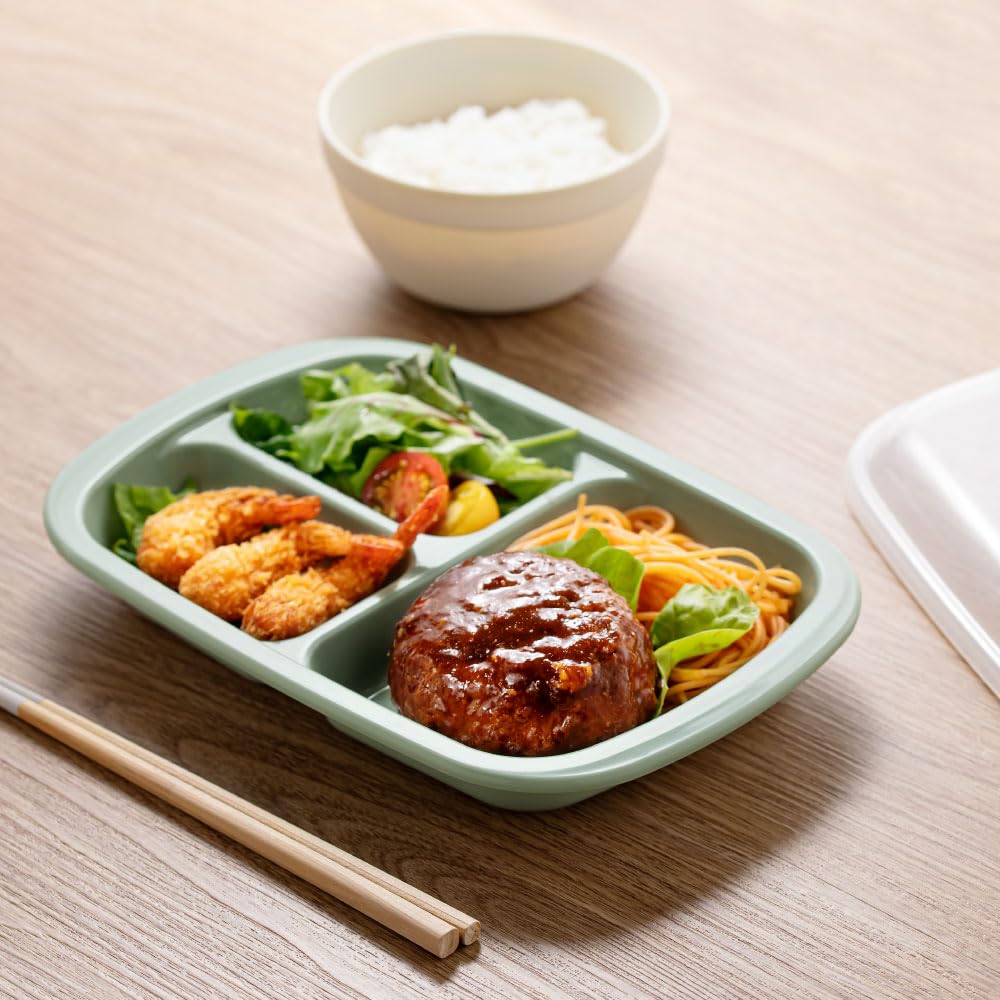 アンドエヌイー(&NE) NKM-187-GR - Plato de almuerzo, polipropileno, color verde