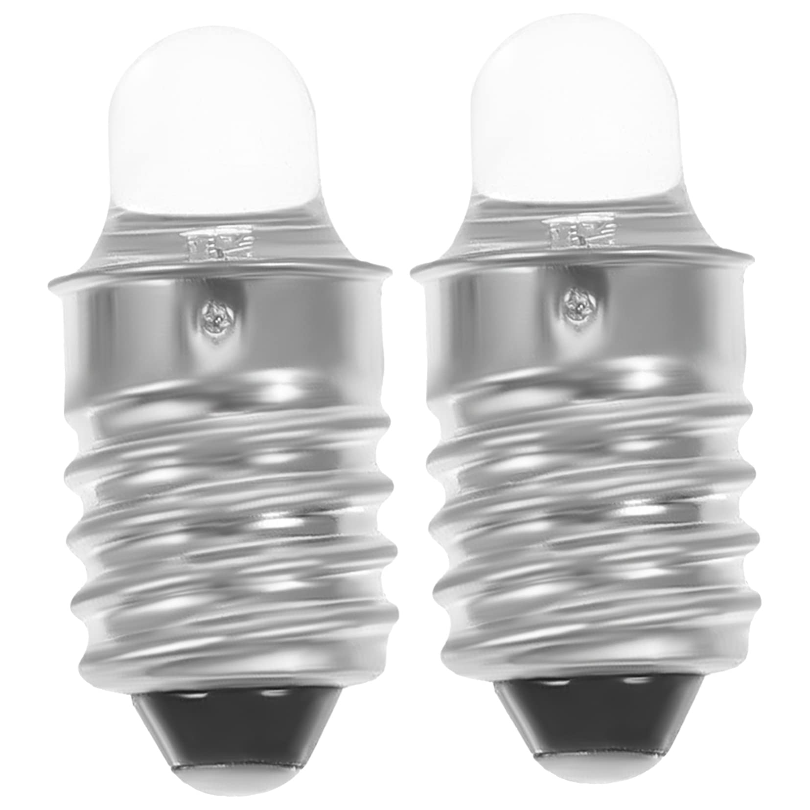 Angoily Led Light Bulb E10 Socket Mini Flashlight Bulbs Round Screw Base Replacement Bulbs for Home Use Compact and Easy to Install