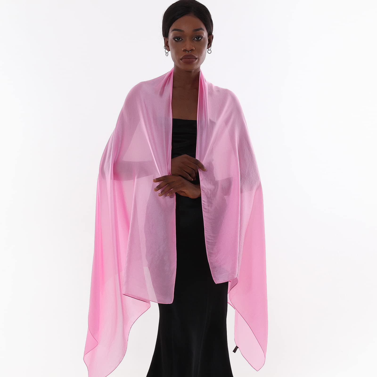 Sciarpa Donna Leggera Scialle Sciarpe Elegante Cerimonia Foulard Pashmina Scilla Stole Primavera Estate