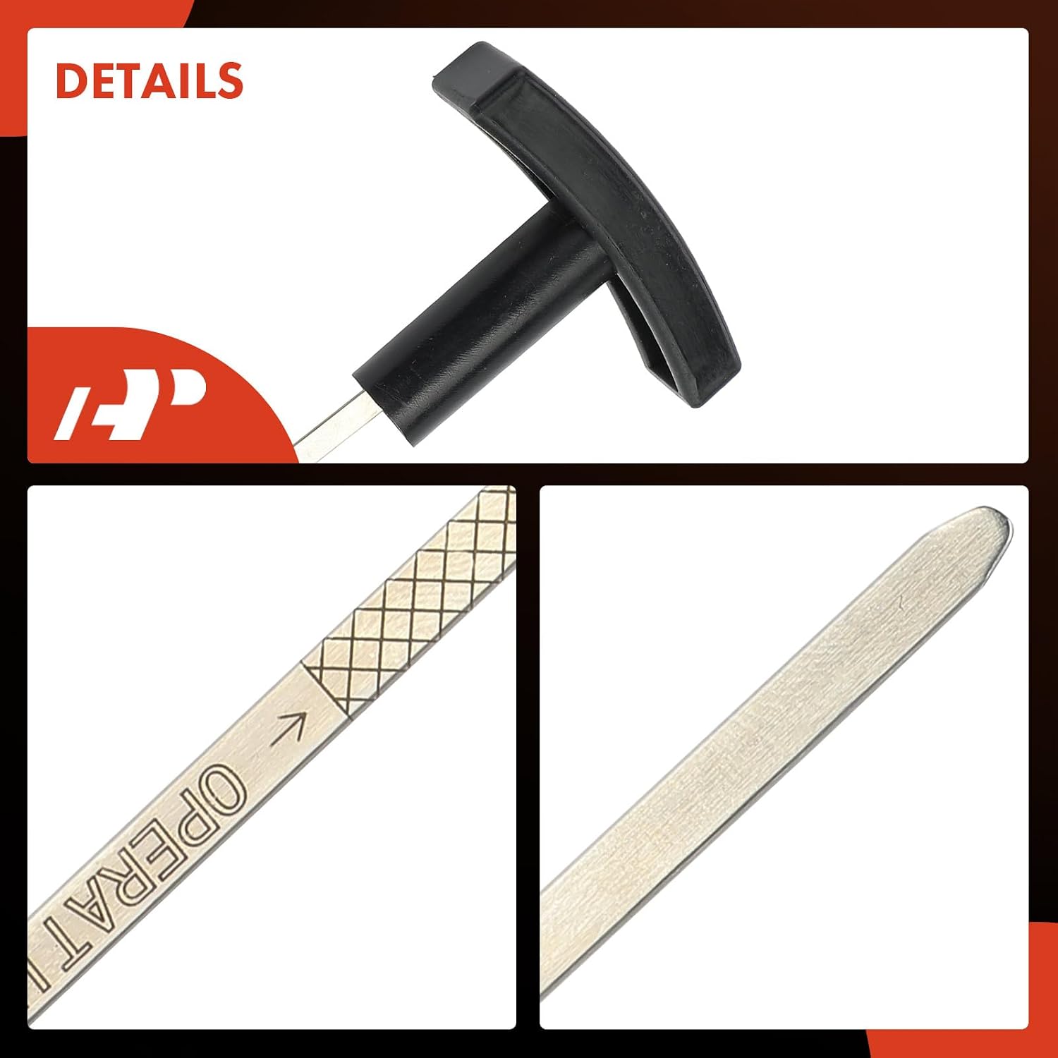 A-Premium V8 7.3L Engine Oil Dipstick (26.77 Inch) for Ford F-250 1994-1996, F-350 1994-1997, F-59 Commercial Stripped Chassis 1995-1997, F-Super Duty 1994-1997, Engine Oil Measuring Rod Dip Stick