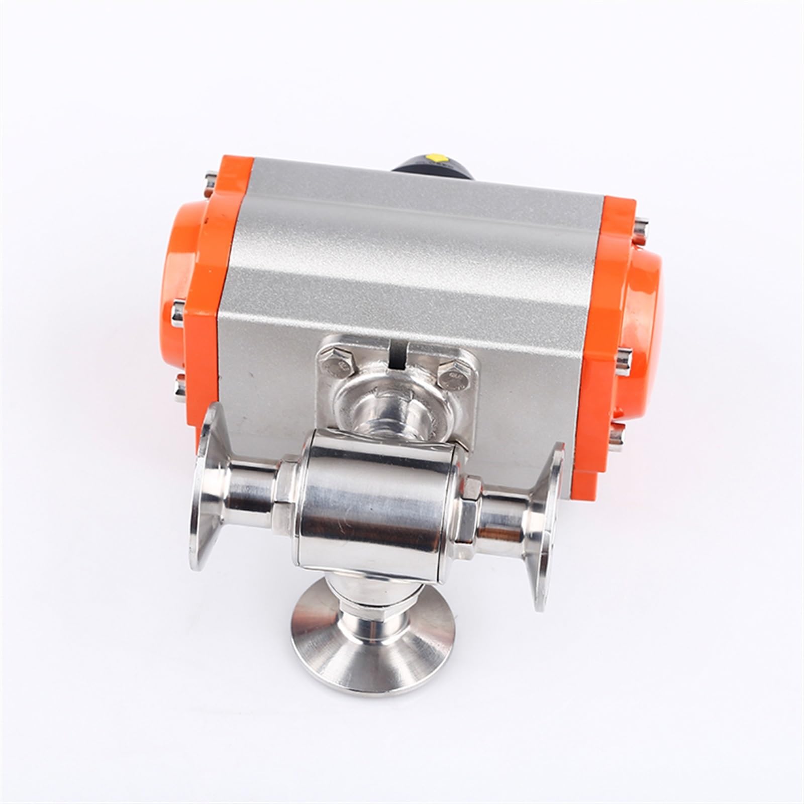 Vanne pneumatique 3 voies 51mm AT75 en acier inox 304 durable avec raccordement triple pince