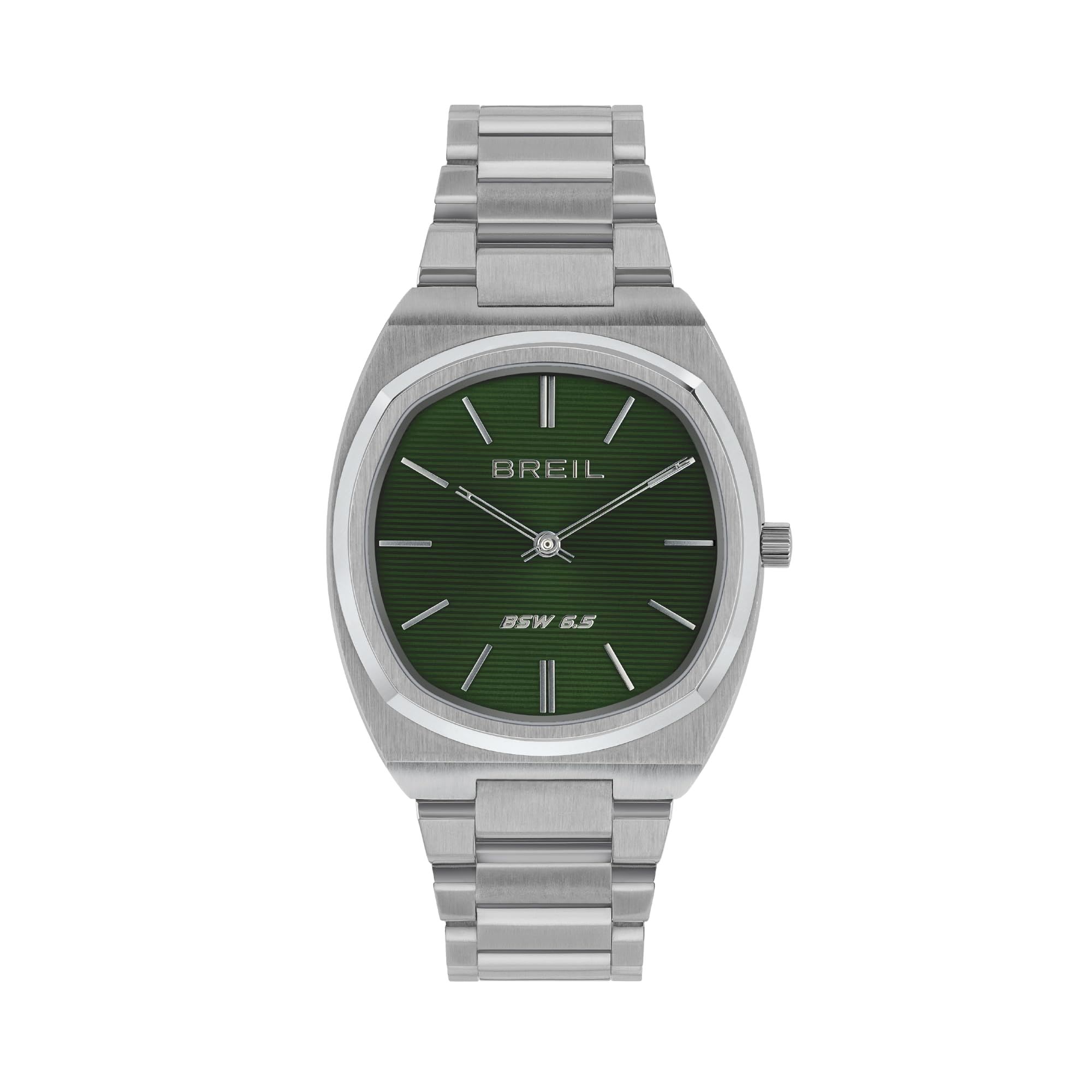 Breil, Collezione BSW 6.5, Orologio Uomo, Cronografo in Acciaio Discreto e Minimal, Spessore Slim, Cassa 38 mm, Chiusura Déployante, Lunghezza Regolabile