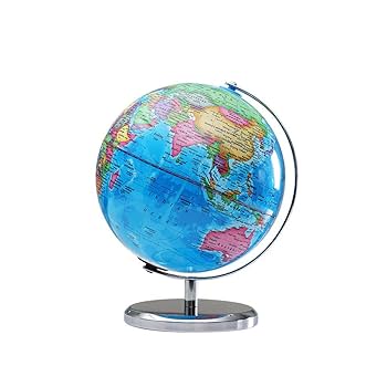 地球儀 英語表記タイプ 英字 ライトブルー 新品)Replogle リプルーグル 地球儀 マリナー型 英語版（商品ID