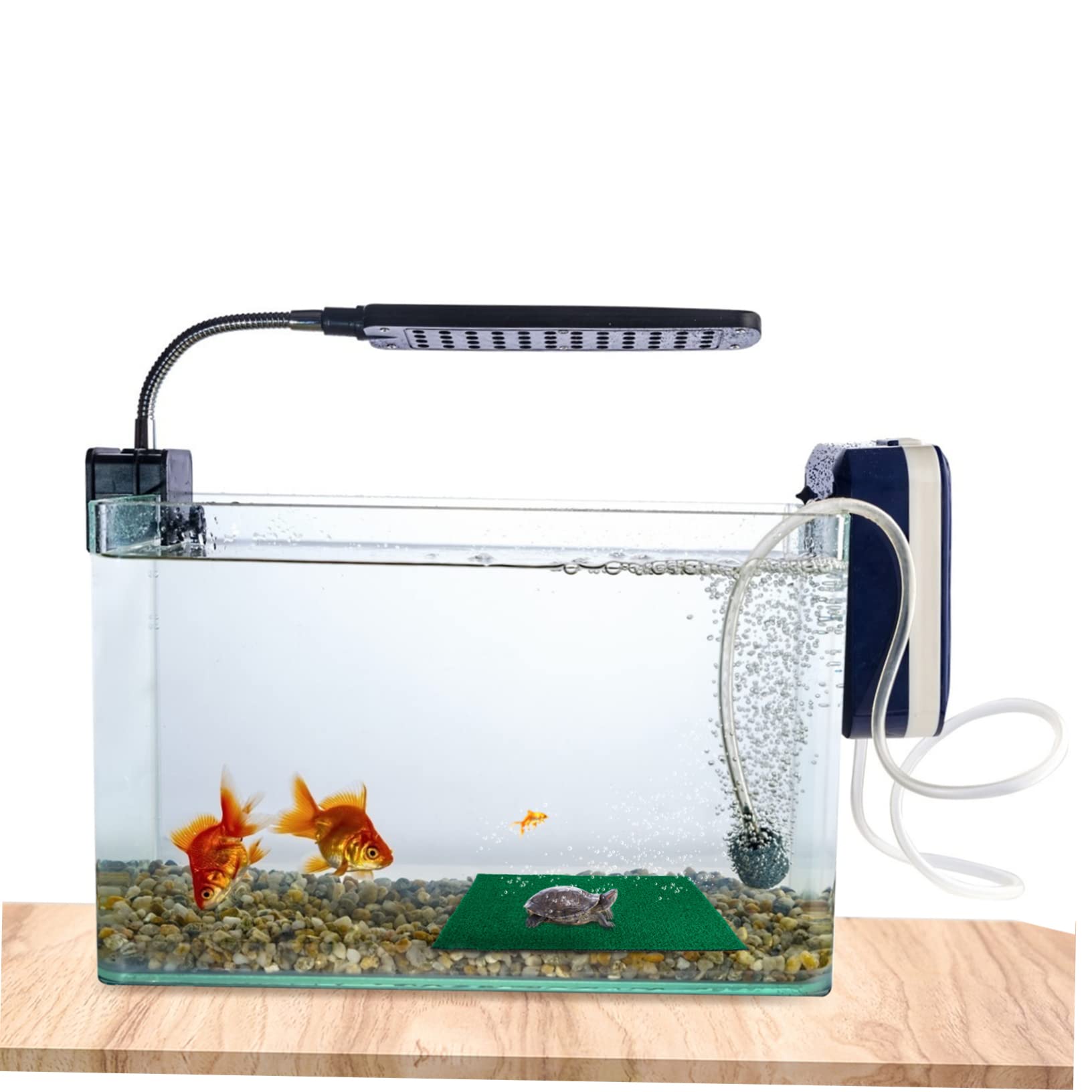 HEMOTON Schildkröten Plattform - Kunstrasen Für Aquarium Terrarium 50x25cm