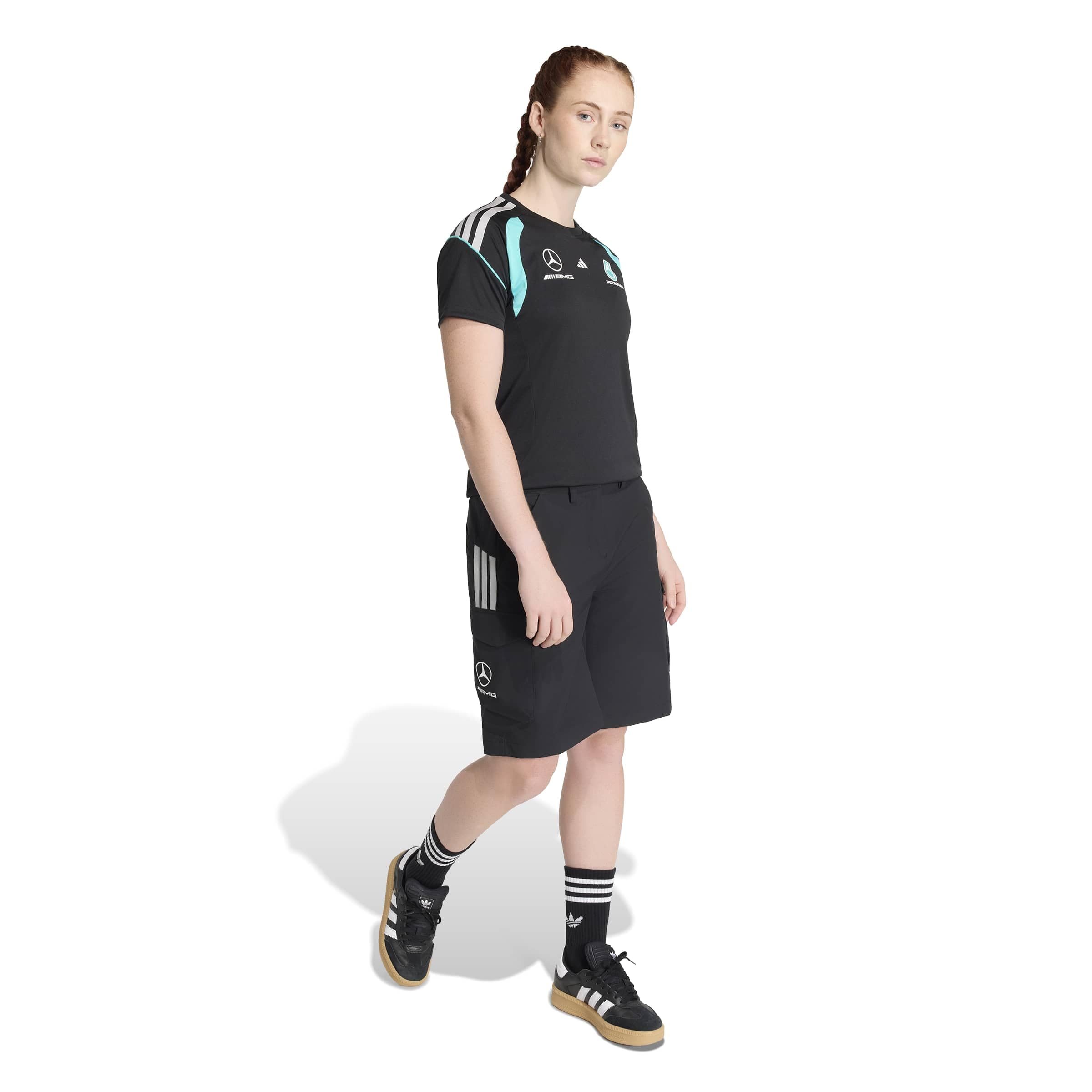 adidas Mercedes - Amg Petronas Formula 1 Team Mechanics Short - Pantalones Cortos Mujer