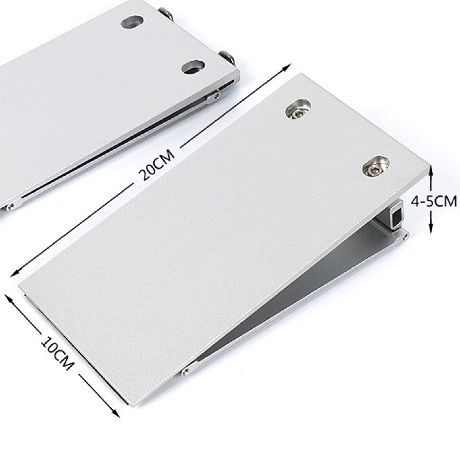 Rampa de umbral Rampa para Silla de Ruedas Pendiente Ajustable Antideslizante Aleación de Aluminio Rampa de Acceso de Movilidad para el baño del hogar 1 par