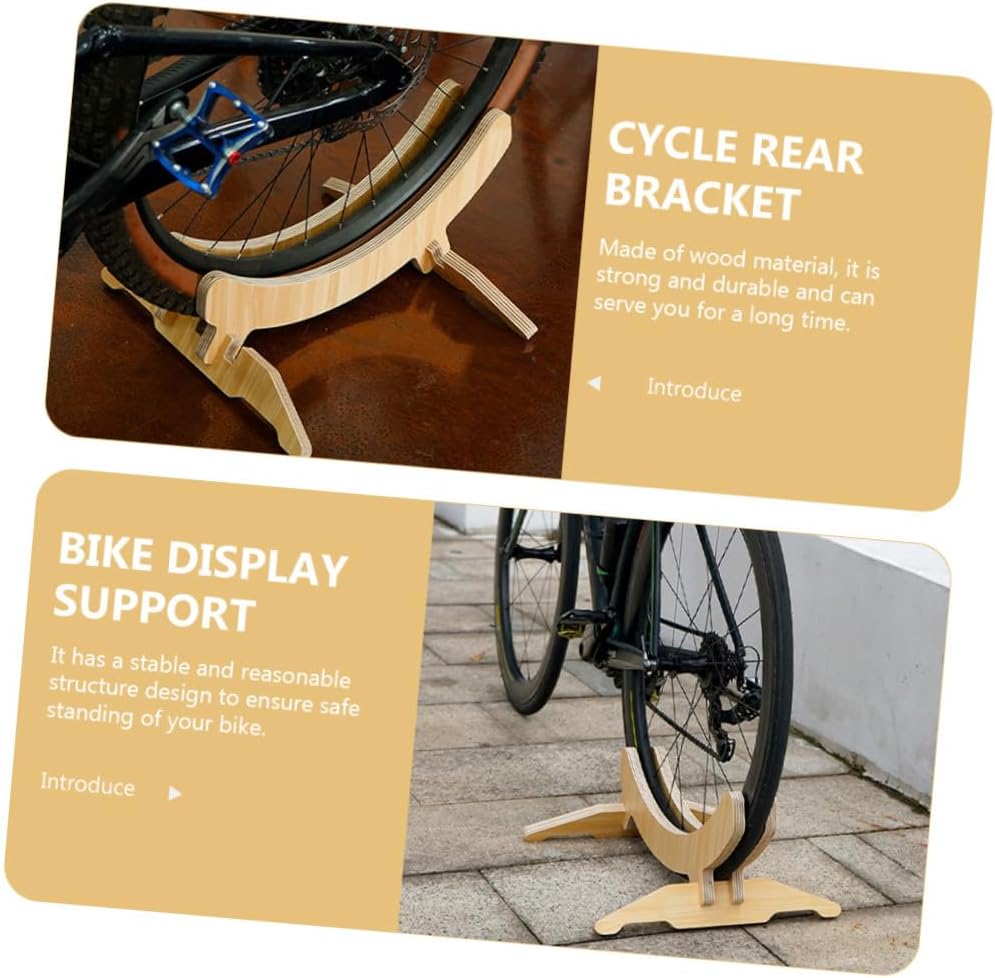 Detachable Bike Parking Stand Bicycle Support for Mountain Road and Folding Bikes Easy Assembly with Height for Use