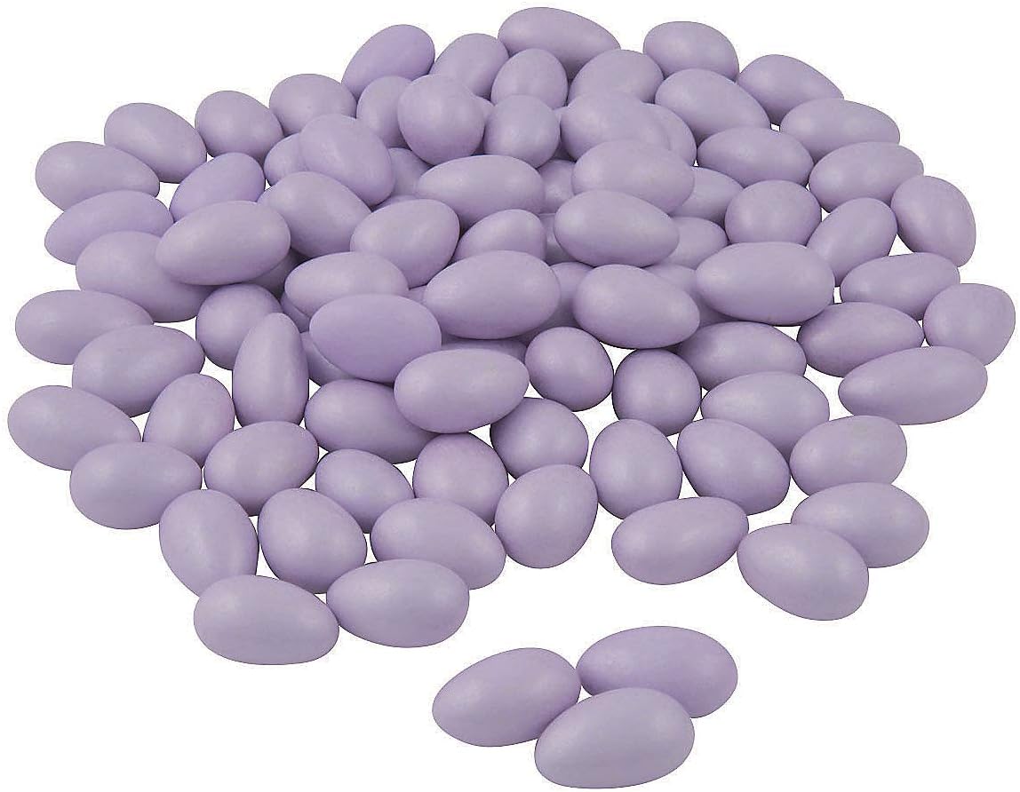 Jordan Almonds (1 pound bulk bag) Delicious Candy Nuts for Parties, Weddings and more (Light Purple/Lilac)