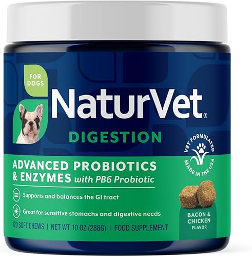 Miniatura 20 de NaturVet Probióticos avanzados y enzimas - Probiótico PB6 Plus Vet Strength | Apoya y equilibra mascotas con estómagos sensibles y problemas