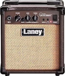 Natural Acoustic Tone – Designed specifically for acoustic instruments, the LA10 delivers 10 watts of rich, clear Laney tone through a custom 5” driver—ideal for singer-songwriters and acoustic players. AUX Input for Backing Tracks – Connect your pho...