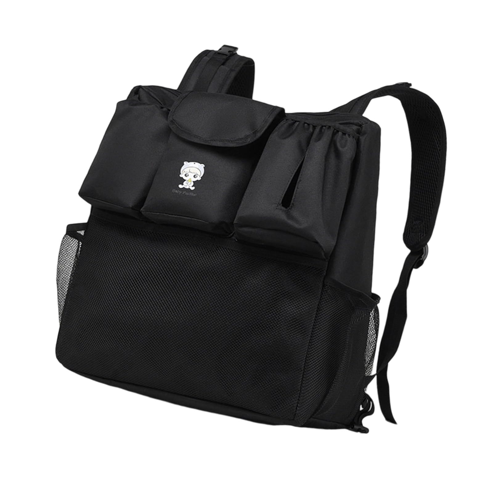 Borsa ergonomica da appendere al passeggino, per pannolini, salviette umidificate, bottiglie, in pratico tessuto impermeabile