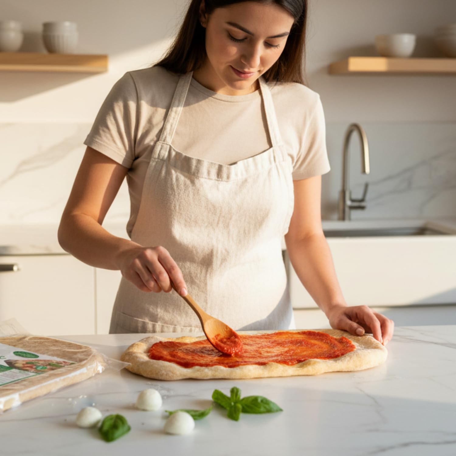 Pinsa Precocida Artesana 12 Bases | Pinsa Lista en 5 Minutos, Levadura Larga, Producto Italiano | Bases de pinsa de 250 gramos cada una