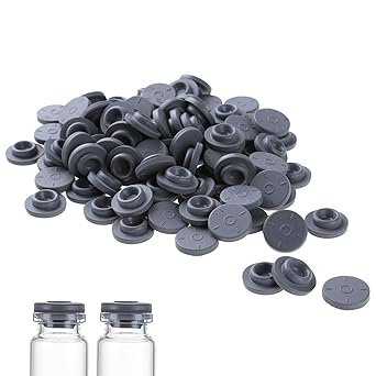 Silicone Gris QUARKZMAN 25 Pièces De Bouchons En Silicone, Bouchons Ronds Bouchon En Silicone Pour Tube