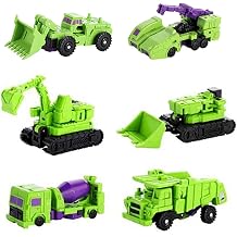 6-in-1 Studio Series Combiner Constructor 8.7" Transformation Robot Construction Vehicles Robot Figure Toys Deformation Model Gift STEM Building Playset