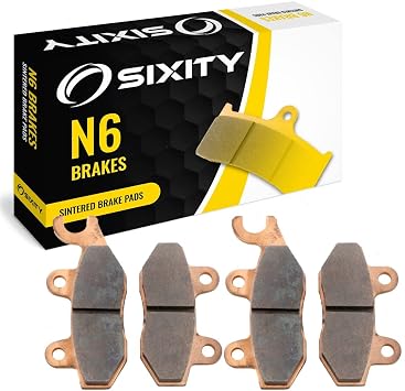 Sixity N6 Front Rear Sintered Brake Pads compatible with Kawasaki EX300 Ninja 300 ABS BDF BDFA BEF BES BFF 2013-2015 Complete Set