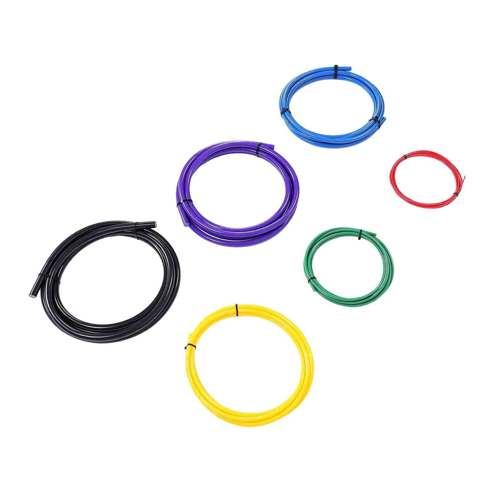 Yctze Kit Curvatubi in Rame AC, Strisce di Plastica PE da 6 Pezzi da 4 M con Codice per Tubi da 1/4, 3/8, 1/2, 5/8, 3/ e 7/ Pollici, Striscia di Piegatura Incorporata per Professionisti HVAC