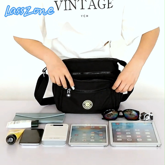 Bolso cruzado casual múltiple bolsillos para mujer miniatura 7