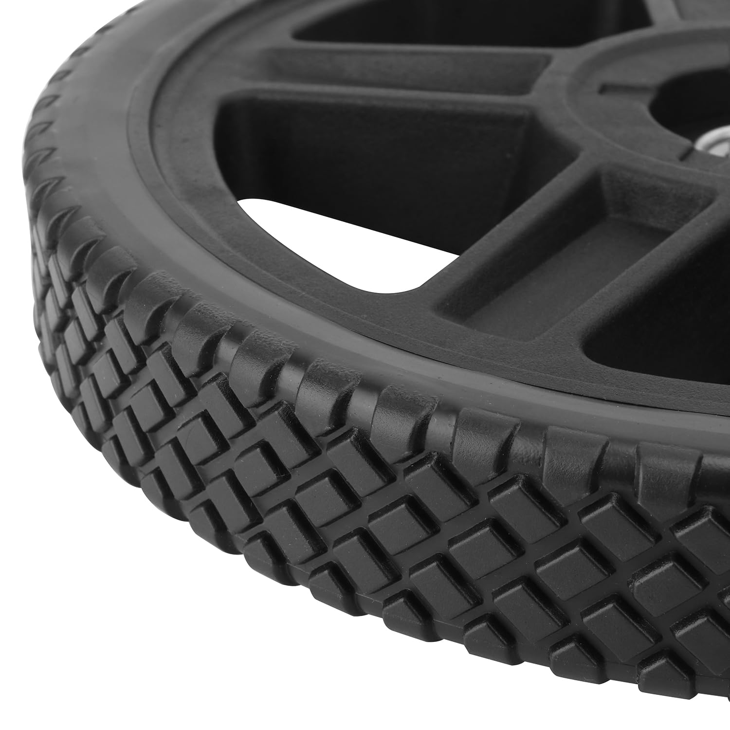 Paquete de 2 ruedas para cortacésped, kits de ruedas de 12 x 1.75 pulgadas, ruedas de silla de ruedas, cortacésped de empuje, se adapta a la mayoría de cortadoras de césped estándar,