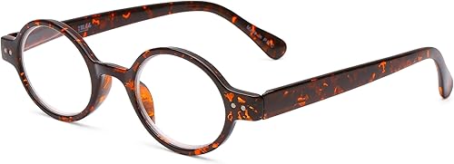 Miniatura 10 de 2SeeLife Lentes de lectura redondos retro pequeños y verdes, para hombres y mujeres, para lucir vintage con visión clara, lectores resistentes y