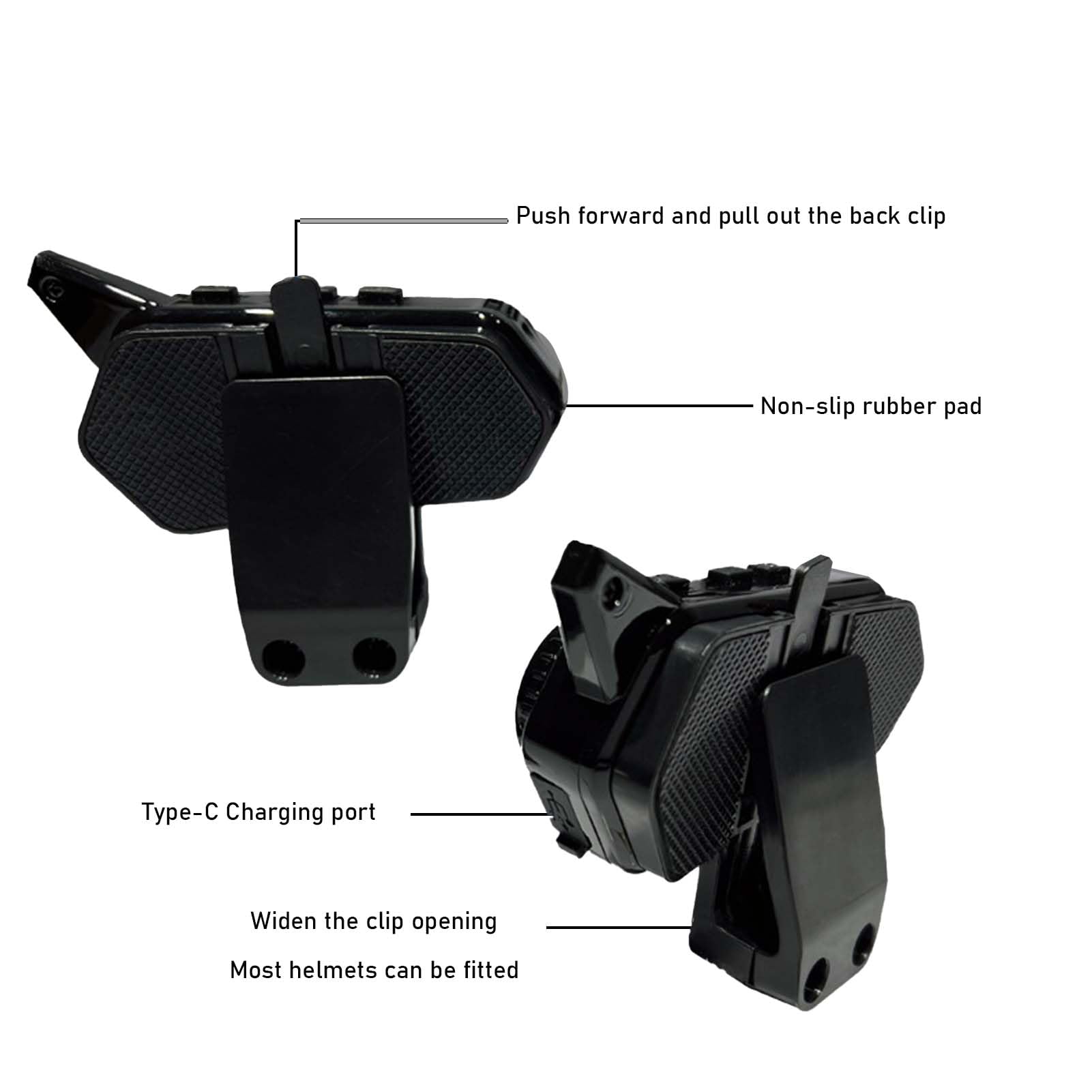 BT31B - Cuffie per casco da moto, Bluetooth, per moto, con funzione vivavoce e protezione IP67
