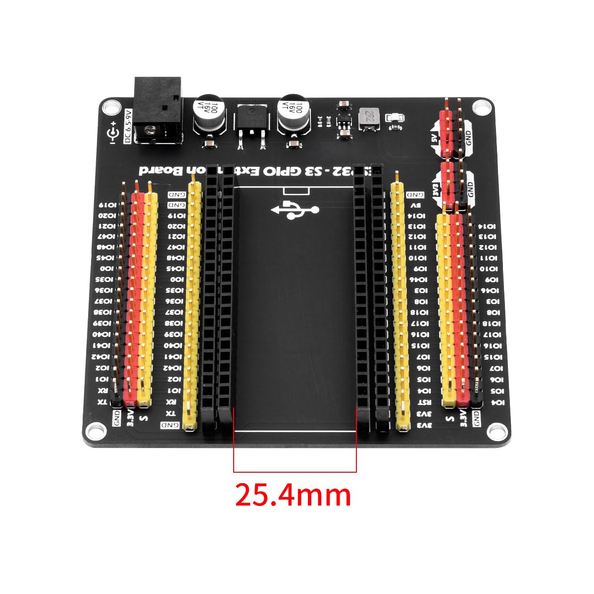 Diymore Scheda di Espansione per ESP32 S3 GPIO per la Scheda di Sviluppo per ESP32 S3 Breakout Board per ESP32 S3 per ESP32 S3 DevKitC 1(44 Pin）