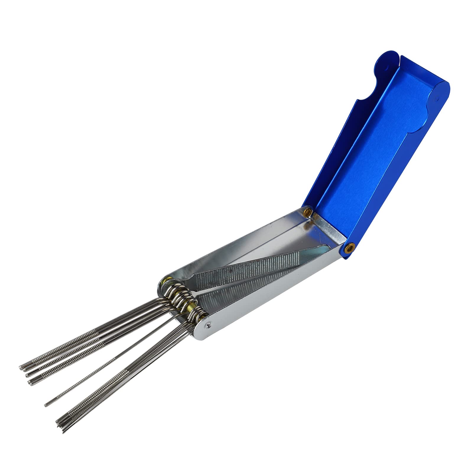 Groove Slot File Tool, WearResistant Guitar Saddle Slot File, Shiny Surface, 008-058 Size, Less Vibration, Metal for Acoustic and Electric Guitars