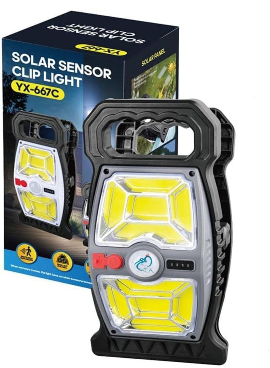 rechargeable led work light with motion sensor, portable cob flood light, magnetic base & hanging handle, usb charging, emergency camping & outdoor light