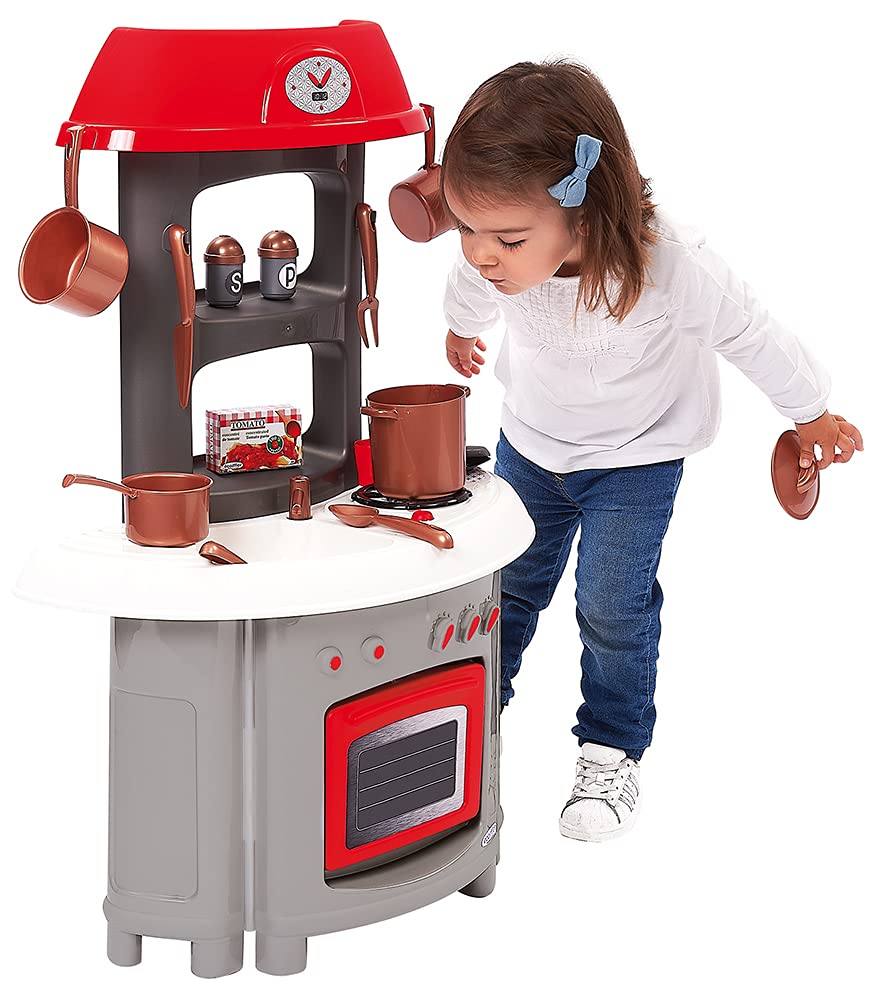 Jouets Ecoiffier - 1694 - Super Pack Cuisine 3 en 1 avec 14 Ustensiles Inclus et Accessoires - Jeu d'imitation - Dès 18 Mois - Fabriqué en France