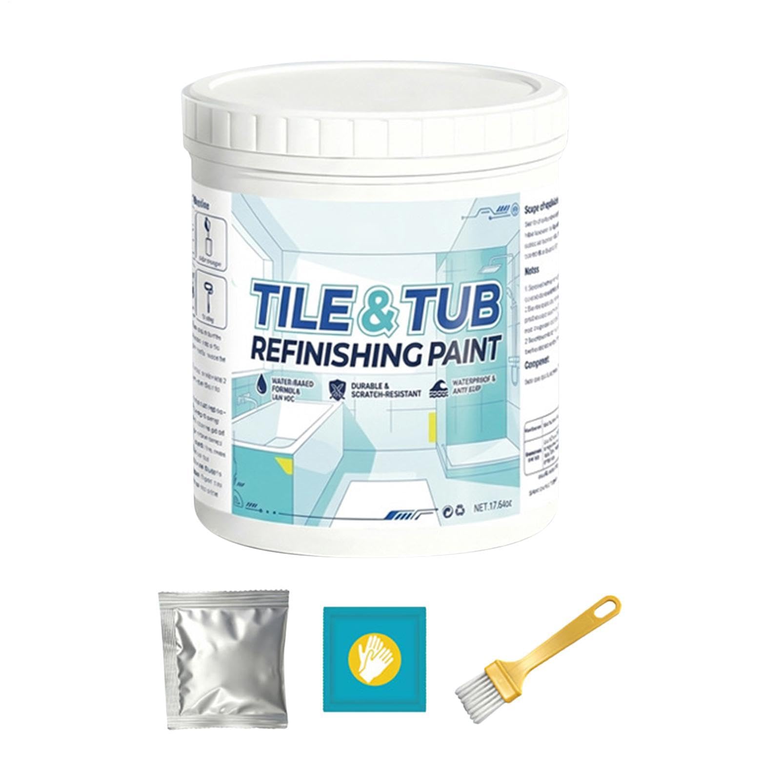 Pintura de Reparación para Bañera que Elimina el Desgaste en Ducha y Baño
