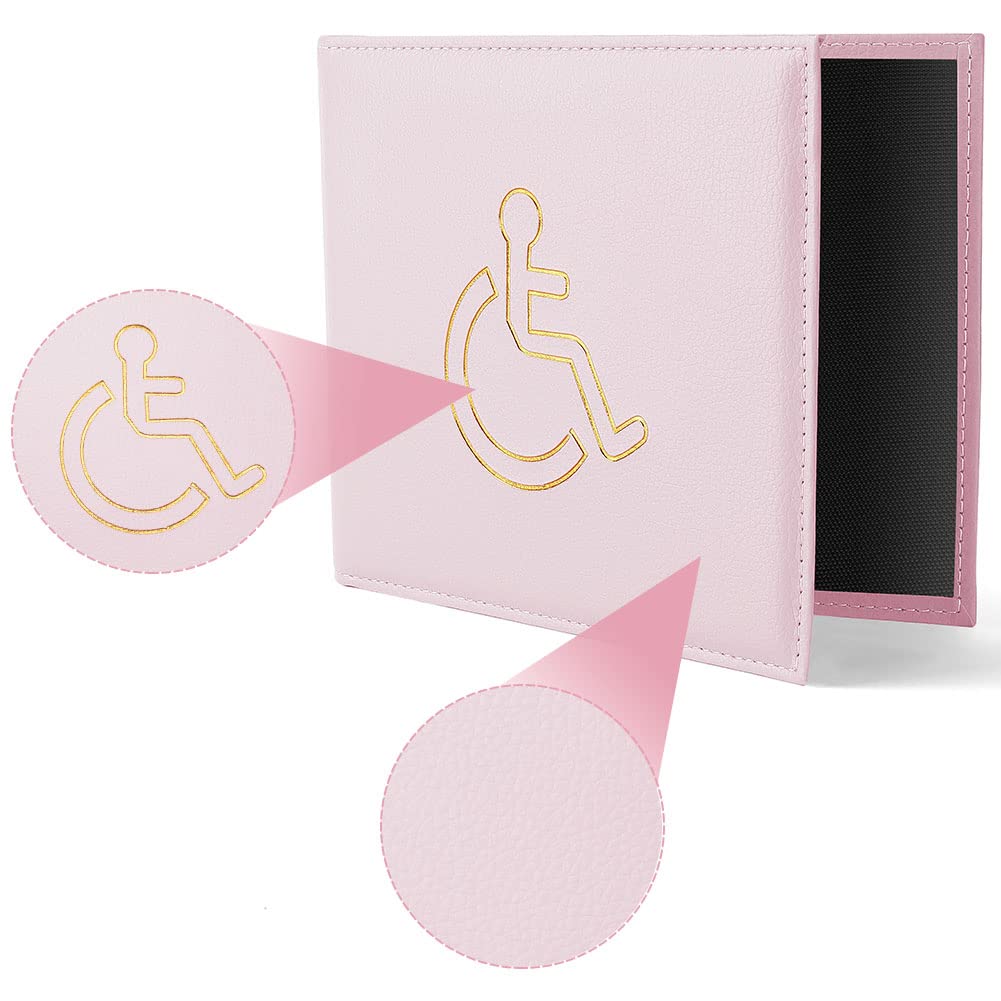 Vicloon Disabled Badge and Timer Holder, PU Leather Disabled Badge Holder Wallet Protector - Image 3