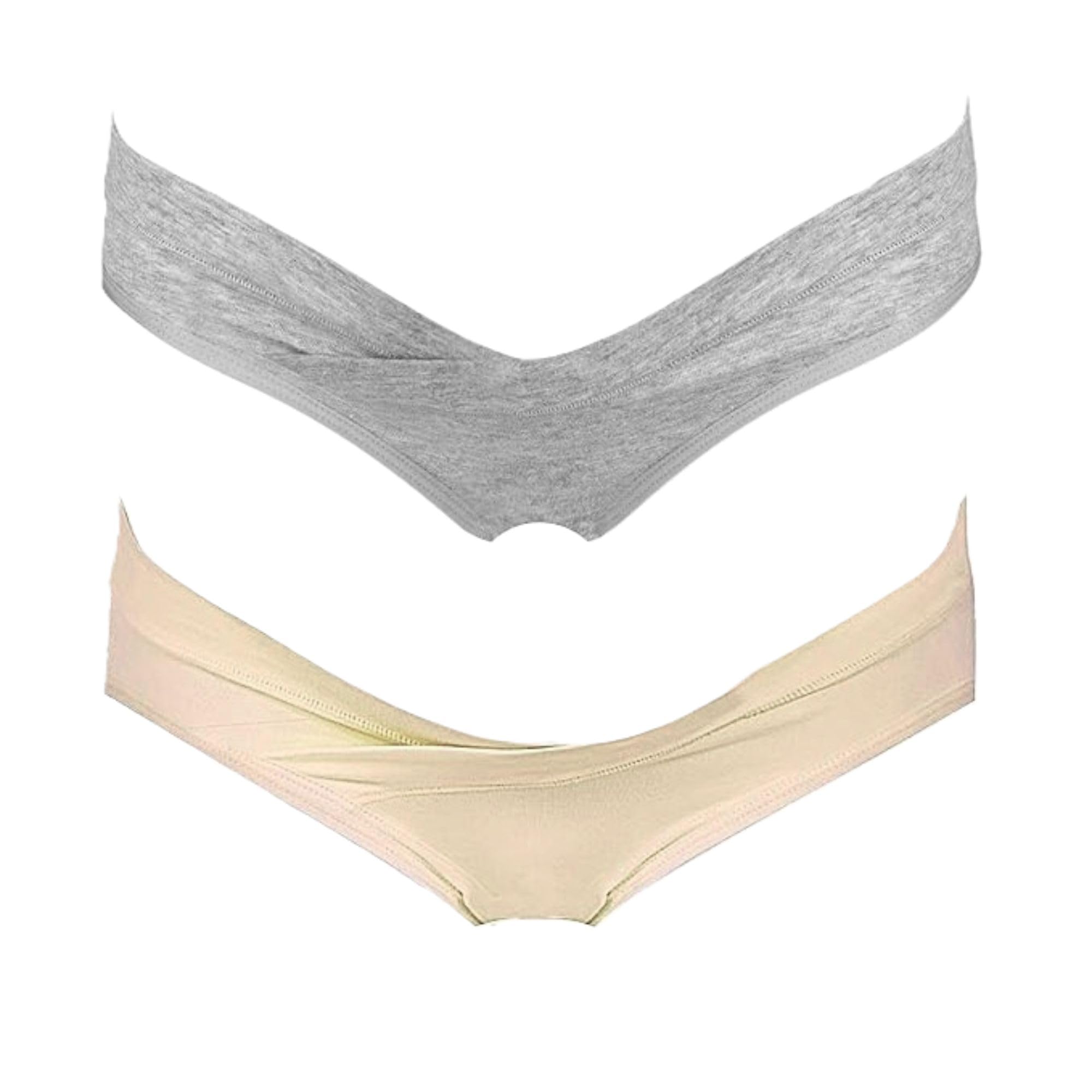 indus cloud Maternity Low Waist Panties for Pregnant Women | Cotton Underwear for Womens| V Shaped Lingerie for Pregnant Women, Pack of 2-picture-11