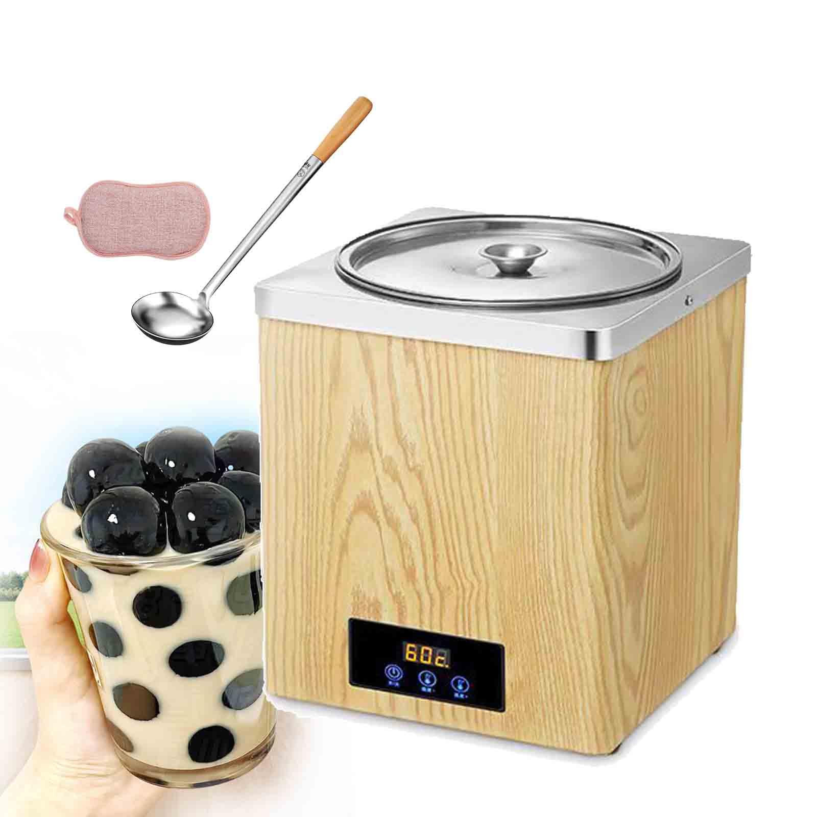 GYKOZY Stainless Steel Pearl Warmers Machine, 7L Capacity, Adjustable Temperature 30-100°C for Bubble Tea, Taro Balls, Sushi Rice and More (3L)