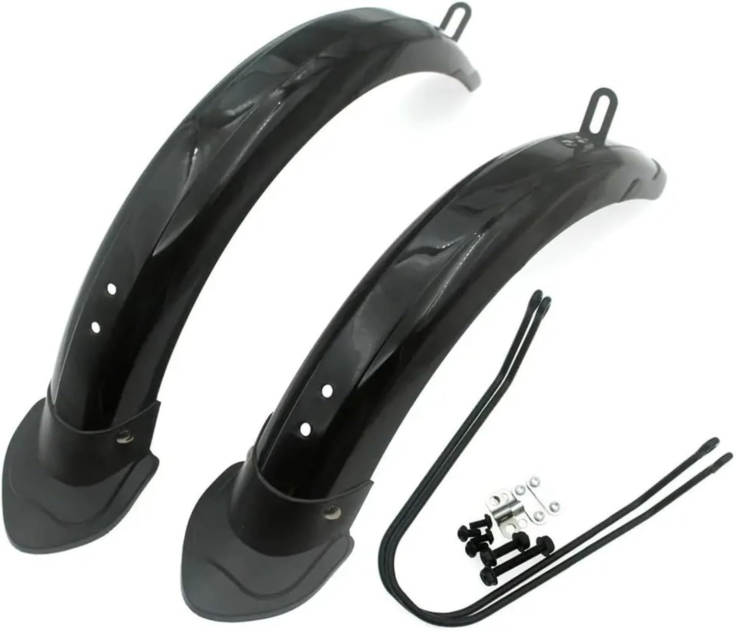 Parafango Bici Parafango for Bici Pieghevole Bicicletta Elettrica da 14 Pollici Staffa in Lega di Alluminio PP Riparo dalla Pioggia Tutto Compreso