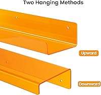 Vista 6 de upsimples Estantes acrílicos para decoración de pared, estante de exhibición de 15 pulgadas, organizador de perfumes para baño, dormitorio, sala