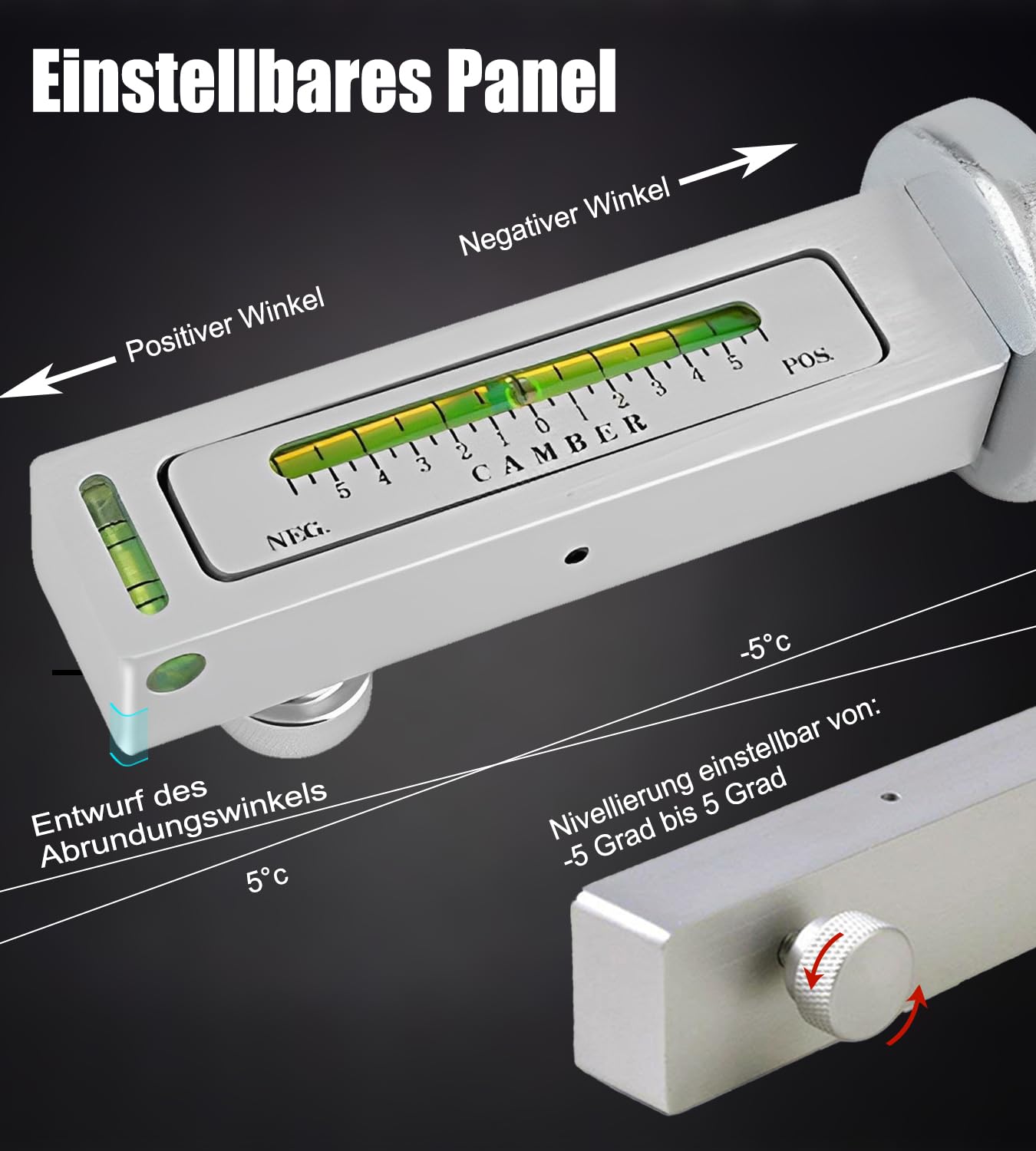 Strumento Allineamento Ruote Magnetico - Misuratore Camber/Caster Per Auto, Camion, RV - Foto 10