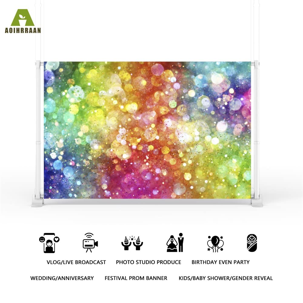 YongFoto 3x2m Vinile Sfondo Fotografico Bokeh Sparkle Paillettes Romantico San Valentino sfocato Fondale Foto Festa Bambini Boby Nozze Adulto Partito Studio Fotografico Puntelli