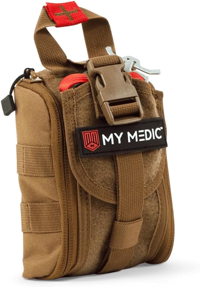 MY MEDIC TFAK Trauma First Aid Kit – Emergency Medical Rescue Gear Bag & Tactical Survival Supplies for Hunting, Hiking, Camping, The Gun Range or Car – Coyote MY MEDIC TFAK Trauma First Aid Kit – Emergency Medical Rescue Gear Bag & Tactical Survival Supplies for Hunting, Hiking, Camping, The Gun Range or Car – Coyote