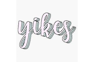 Yikes Vinyl Waterproof Sticker Decal: Express Yourself with Quirky Charm