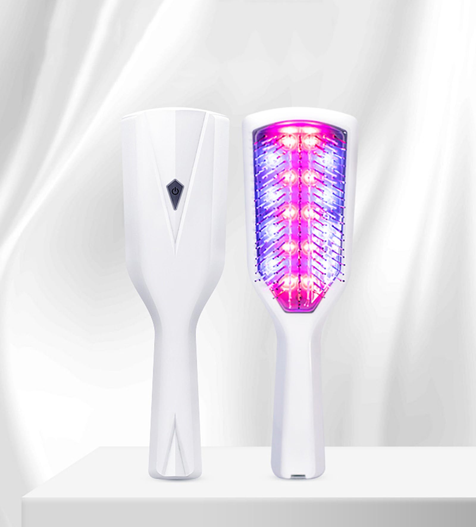 TKMARS Cepillo De Masaje De Cabeza Mojado Y Seco, Terapia De Luz Eléctrica Del Cuero Cabelludo Masajeador, Mejorar La Calidad Del Cabello Para Aliviar El Dolor Masajeador De Cuero Cabelludo
