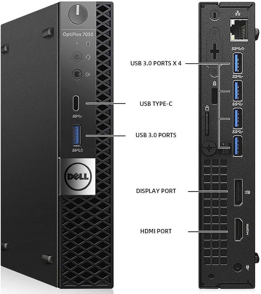 Dell OptiPlex 7050 Micro Intel Core i5-7500 2.8GHz 16GB RAM